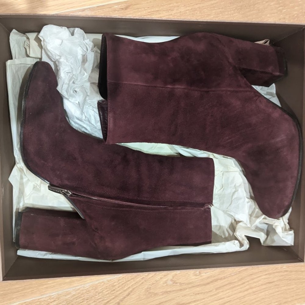 GIANVITO ROSSI Rolling 85 Suede Ankle Boots